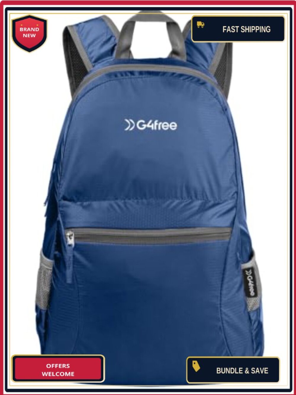 Packable 30L Travel Hiking Backpack Lightweight Foldable Daypack for Men Women
